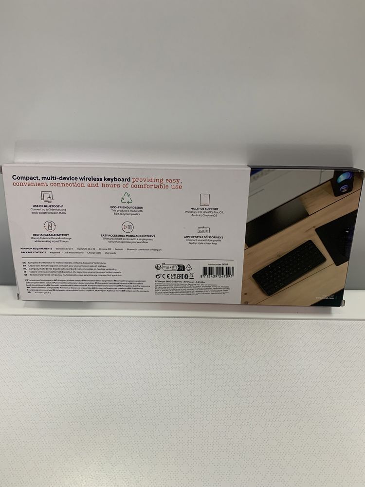 Бездротова клавіатура Trust Lyra Wireless Keyboard (НОВА, з Європи)
