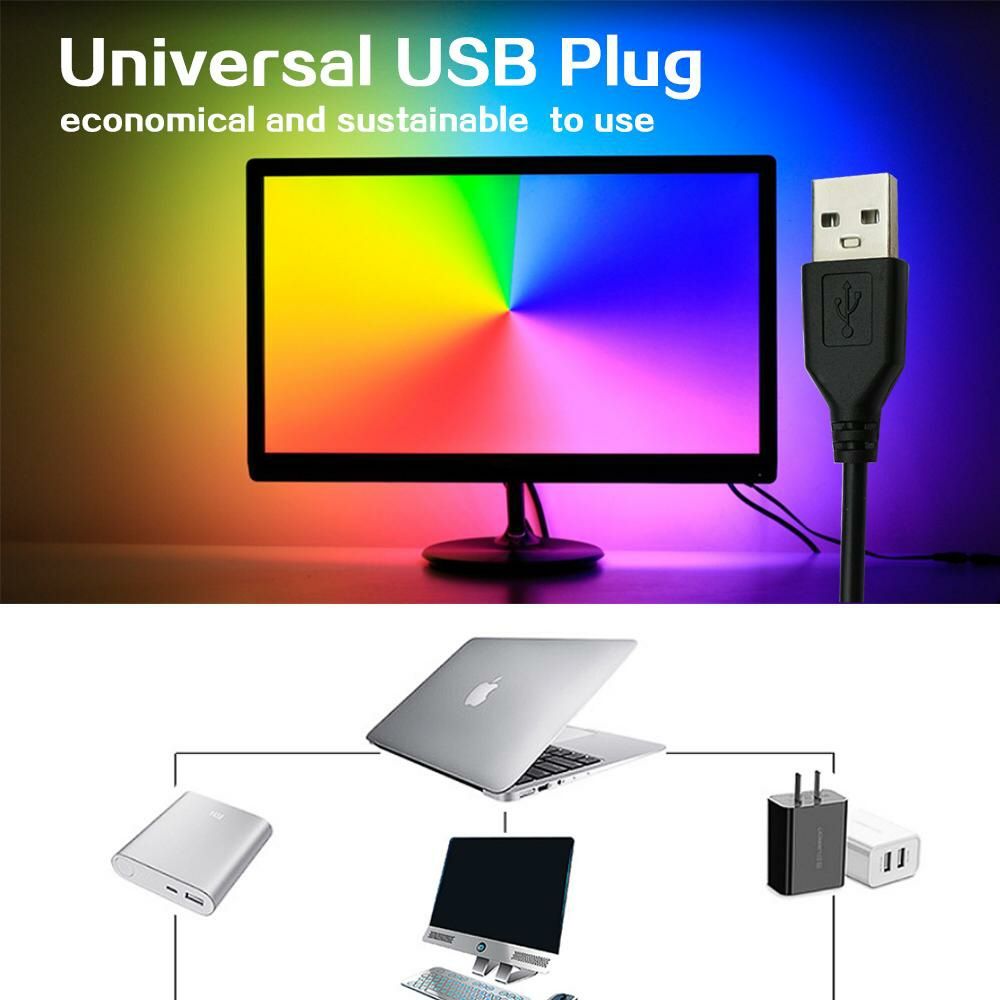 Fita Luz LED por USB + Controle Remoto Escolher as Cores NOVOS