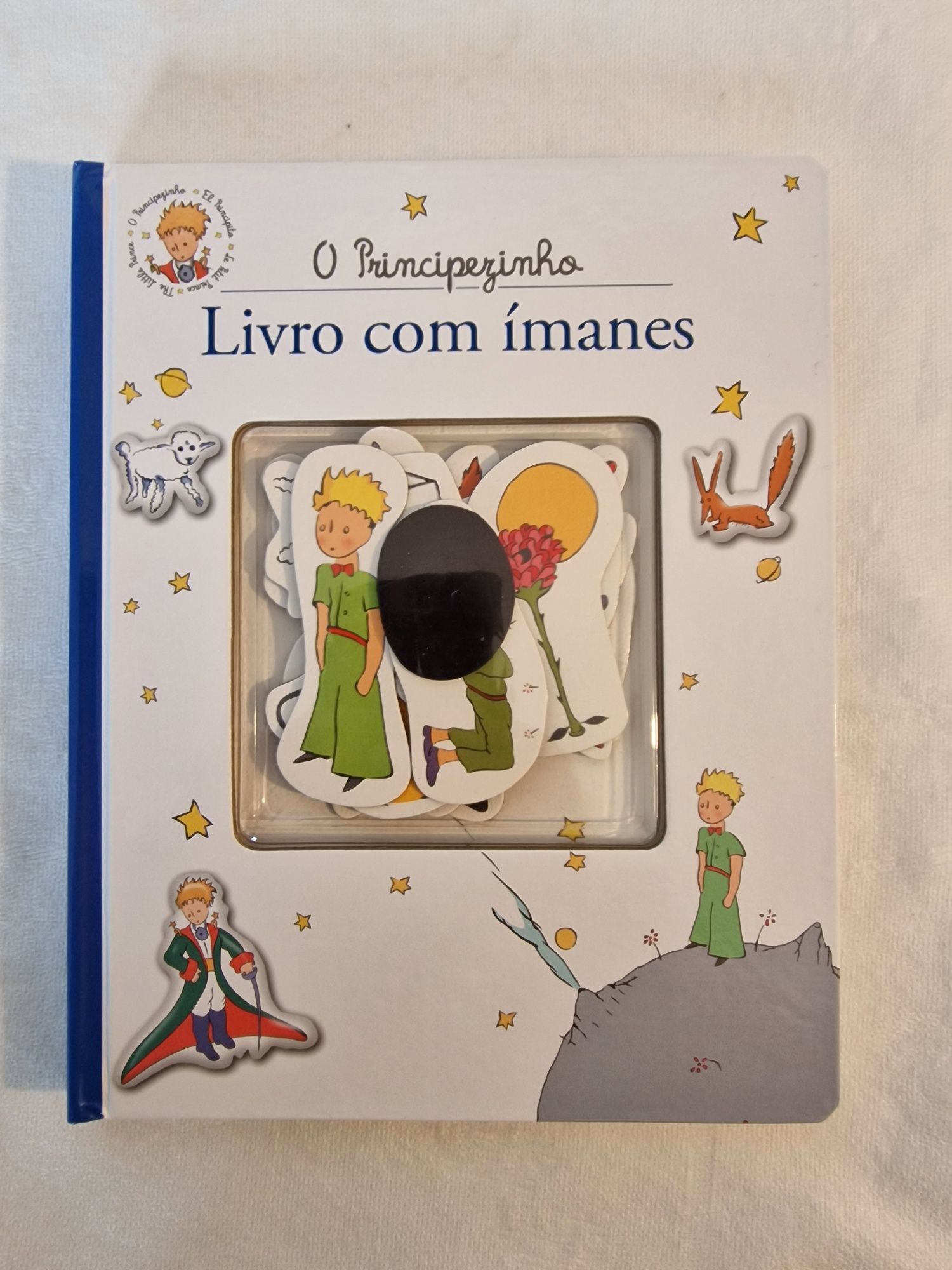 O Principezinho  - livro com ímanes de António de Saint-Exupéry. NOVO