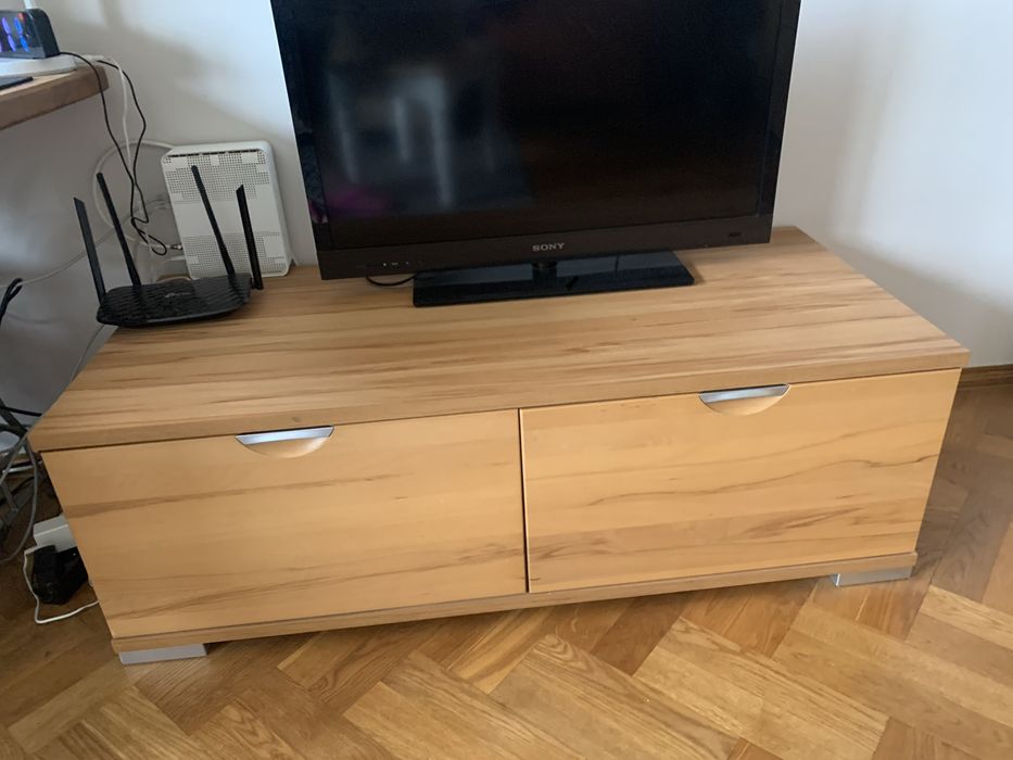 Komplet meble drewno z mdf witryna komoda szafka RTV