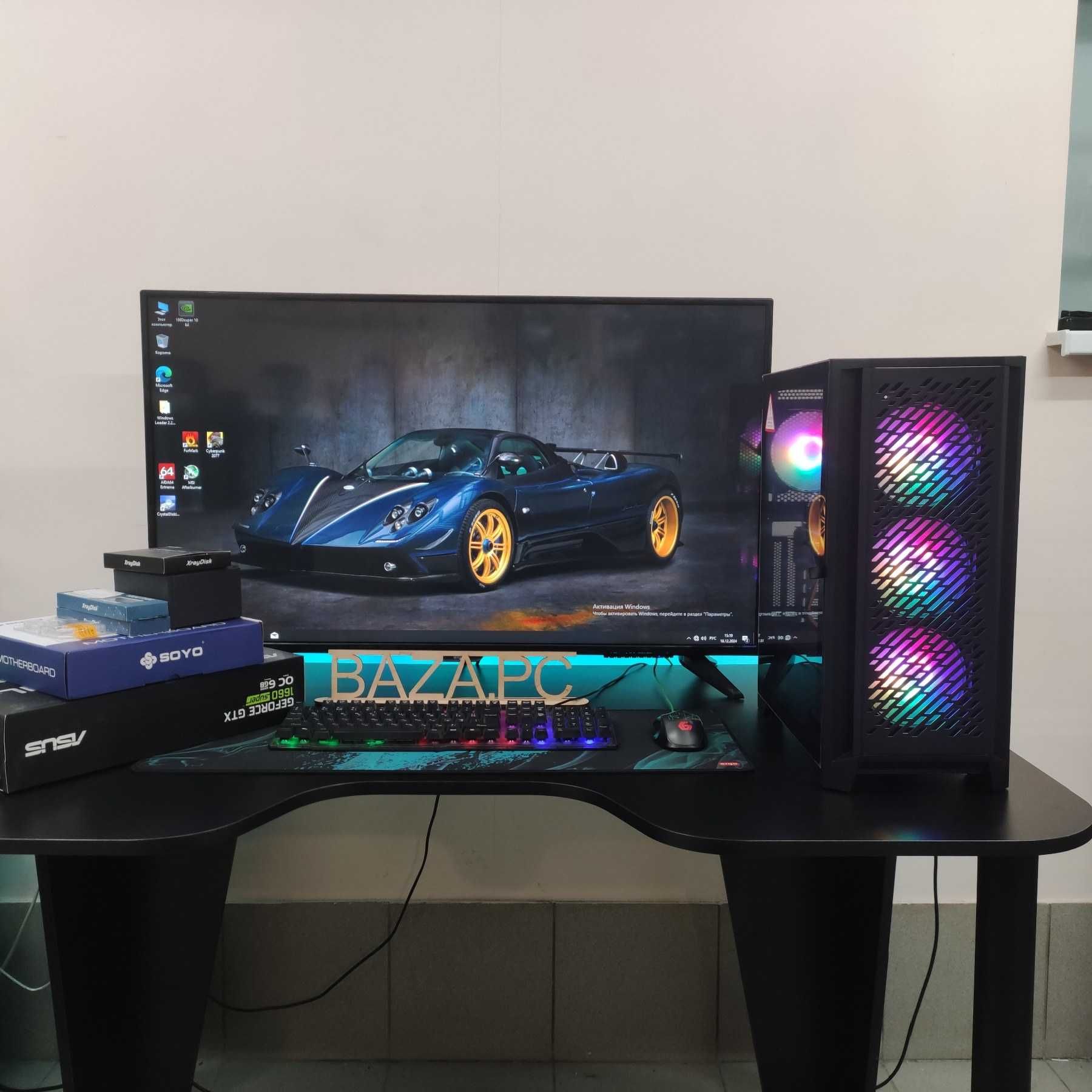 Компютер Новый Ryzen 5 5500, 16GB DDR4, ASUS GTX 1660s 6GB, SSD 512GB