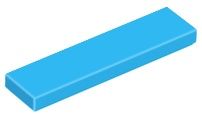 LEGO 2431 Płytka Tile 1X4 Dark Azure