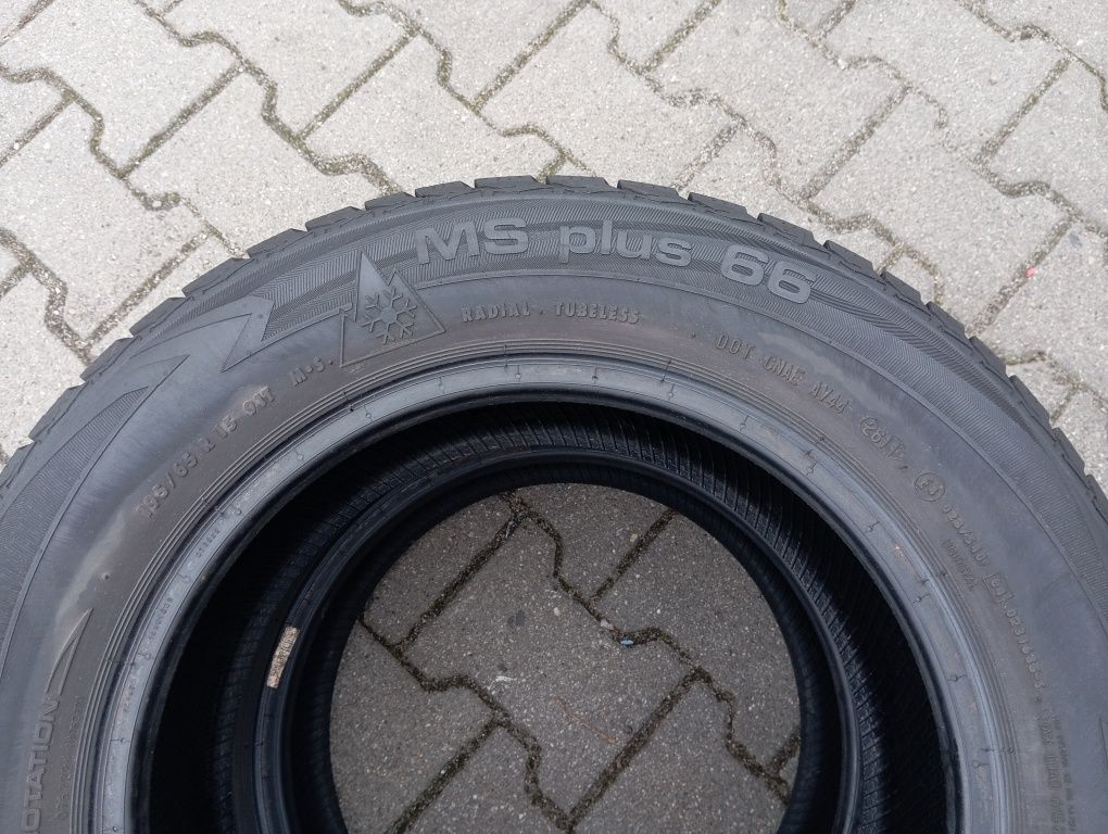 4szt zimowe uniroyal MS Plus 195/65/15 gumy 7,5-8