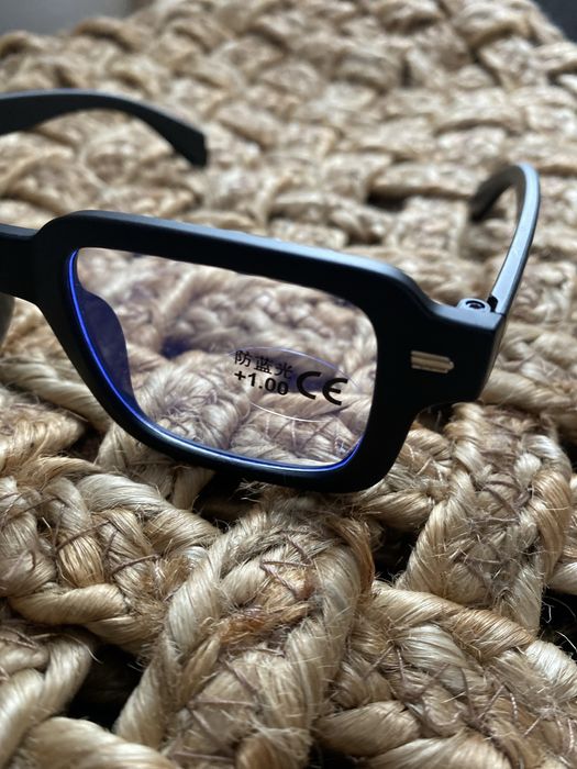 Okulary nowe, czarne oprawki