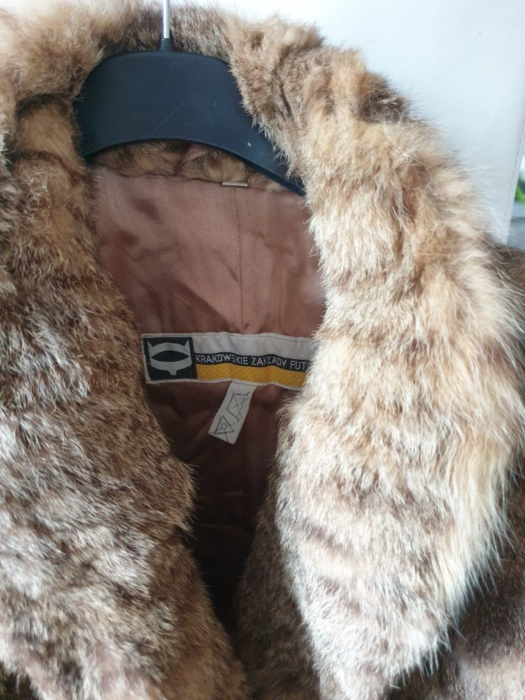 futro  naturalne M/L z kota koty kot