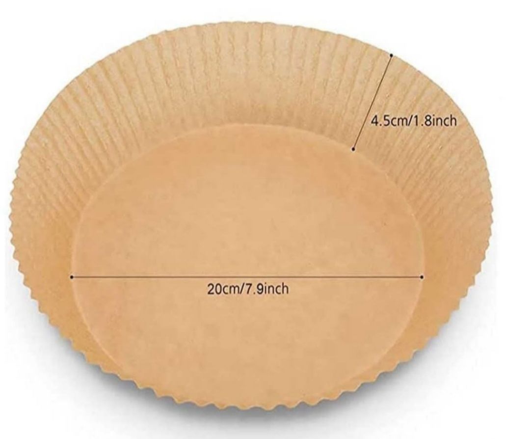 20cm 200szt papier do frytkownicy wkład papierowy okrągły do pieczenia