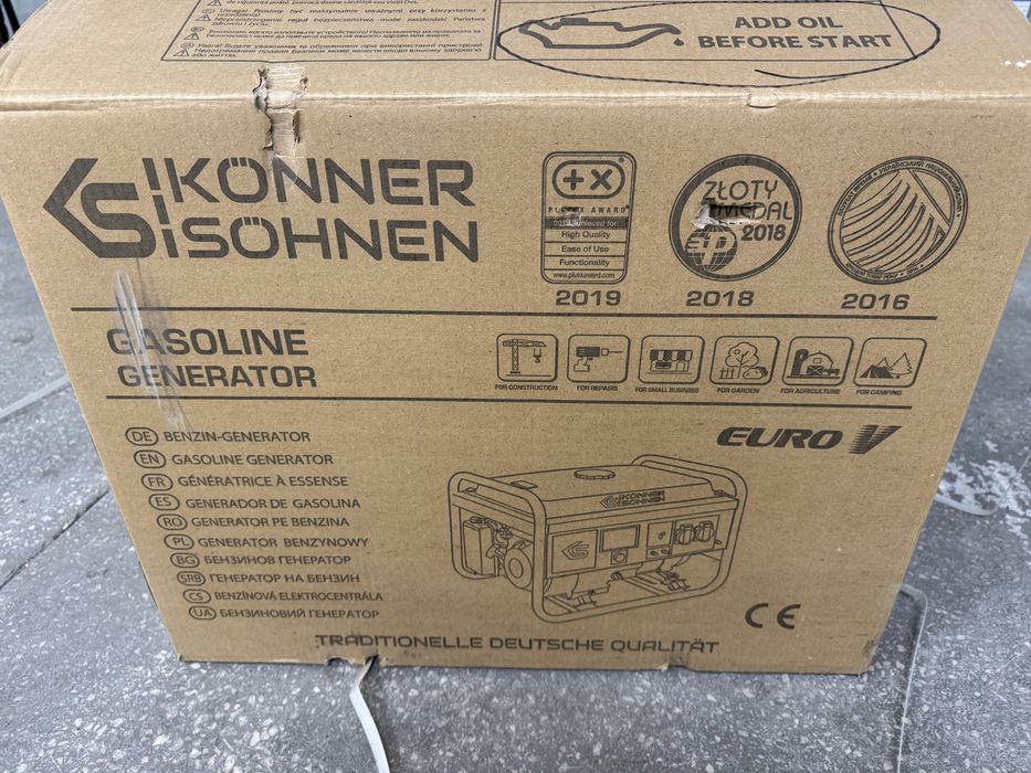 Agregat generator prądu benzynowy 2600W Konner Sohnen KS 3000 promocja