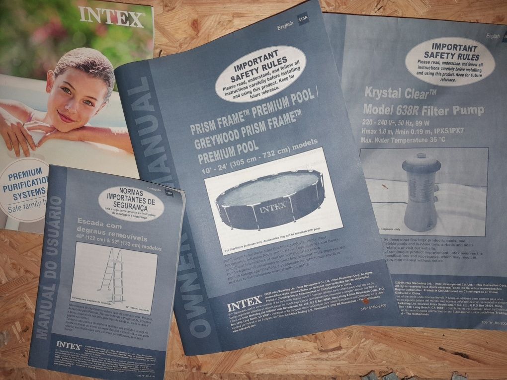 Basen stelażowy Intex 4,60x1.2