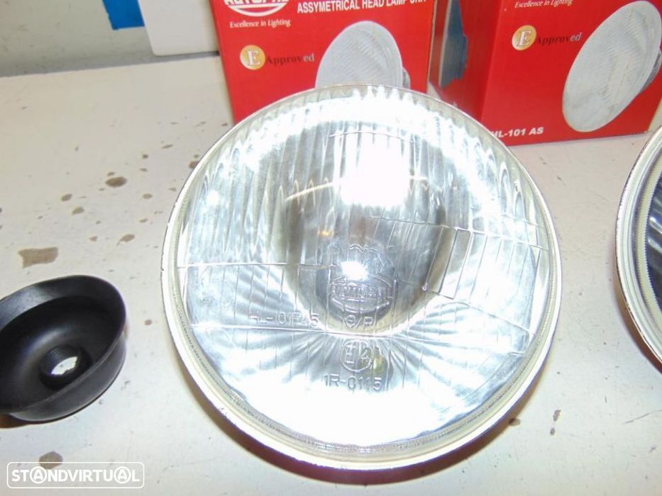 Faróis para antigos Ford, Mini, Fiat e muitos outros