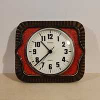 Staiger - Relógio em cerâmica vintage de parede modernista (Alemanha)
