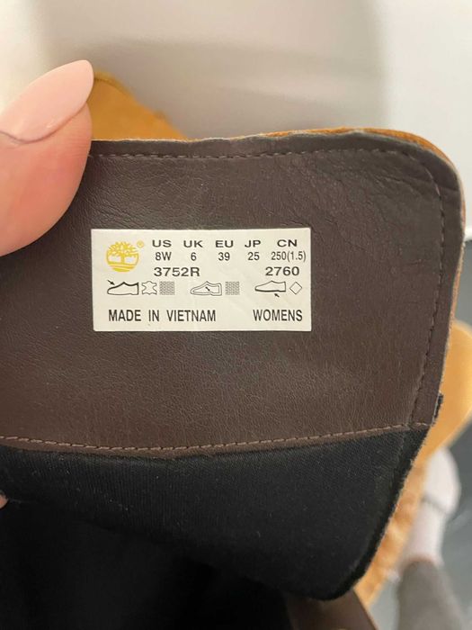 Timberland- Kozaki sznurowane 39 skórzane