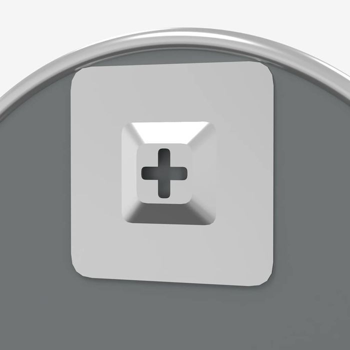 vidaXL Lustro ścienne, srebrne, Ø 60 cm, okrągłe