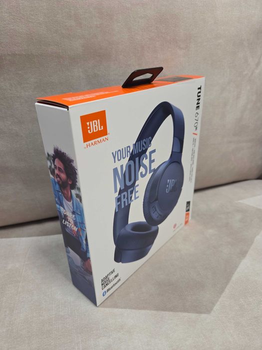 Nowe Słuchawki JBL Tune 670NC Bluetooth nauszne z ANC - czarne