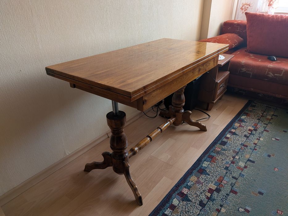 Ława z funkcją rozkładania do kwadratowego stołu