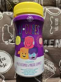 U-Cubes Solgar дитячі мультивітамінами для дітей витамины 60 желейок