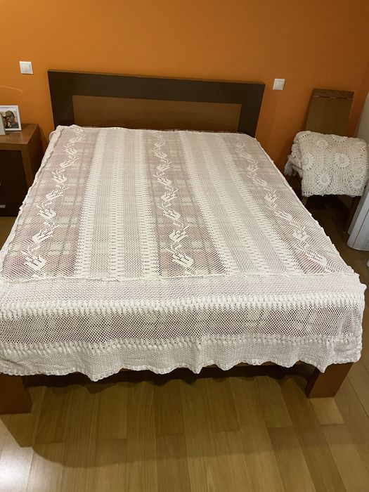 Colcha com folho renda