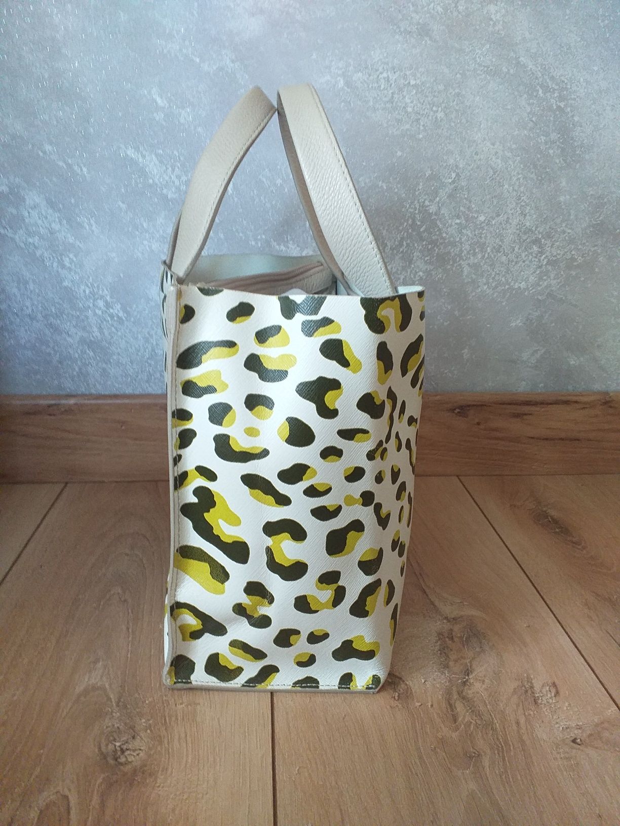 FURLA MAŁA Divide It small oryginalna skóra naturalna saffiano torebka