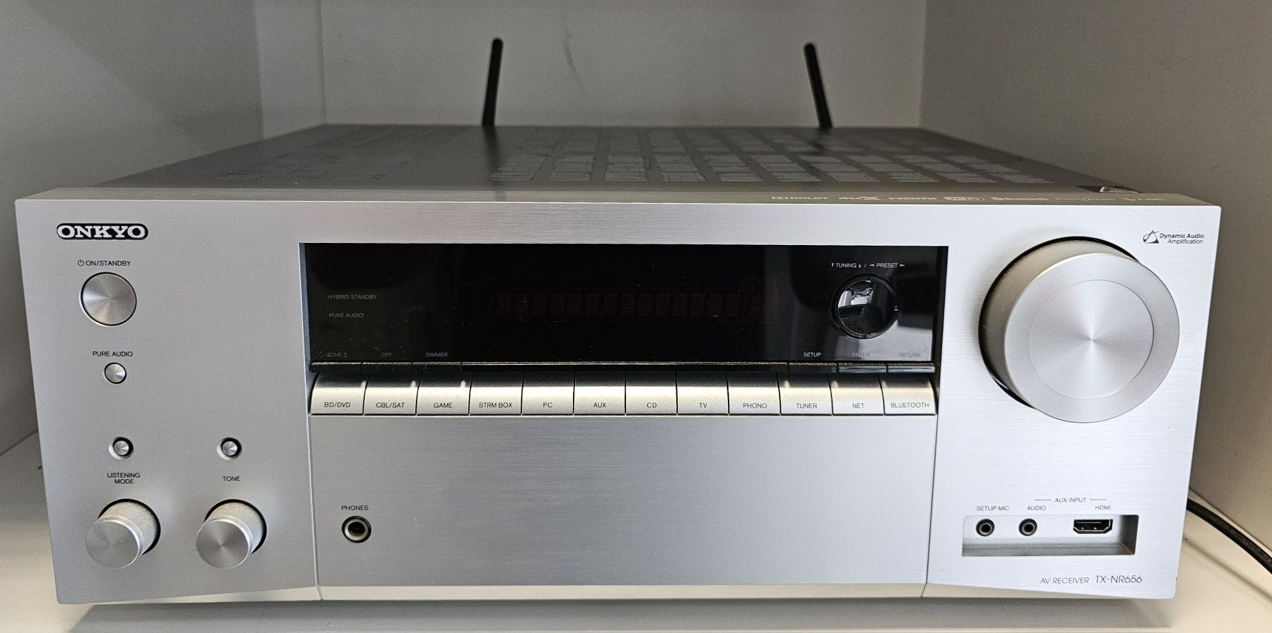 Amplituner Onkyo TX-NR656 z pilotem i pudełkiem super stan