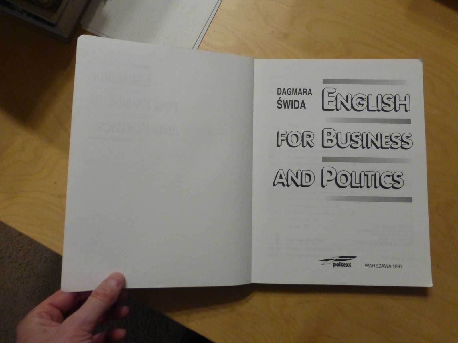 English for busines and politics, Dagmara Świda