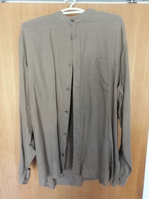 Camisa 100% Linho manga comprida XL 43-44