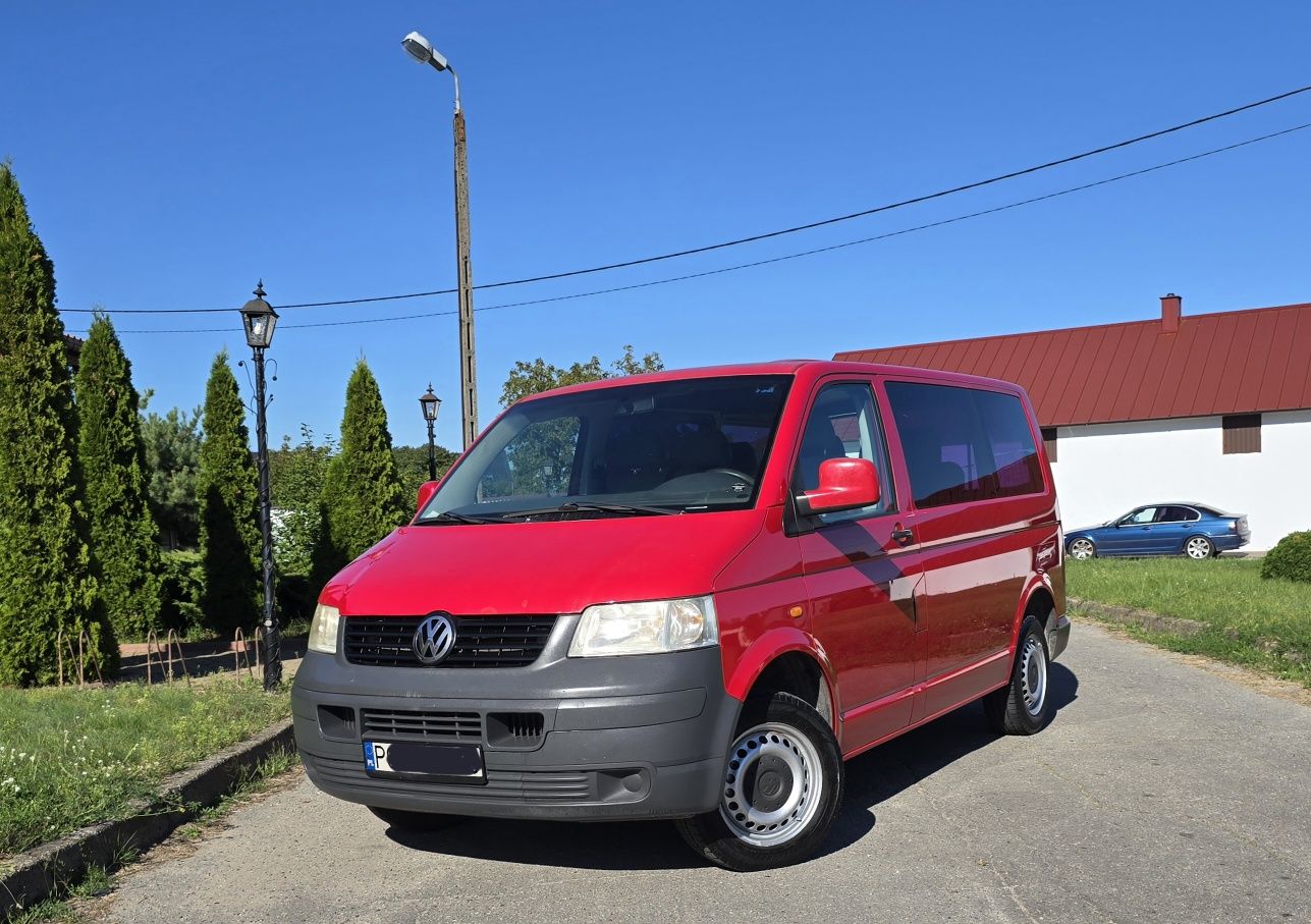 VW Transporter T5 1.9 TDi Klima 6-Osobowy Wspomaganie Elektryka Isofix