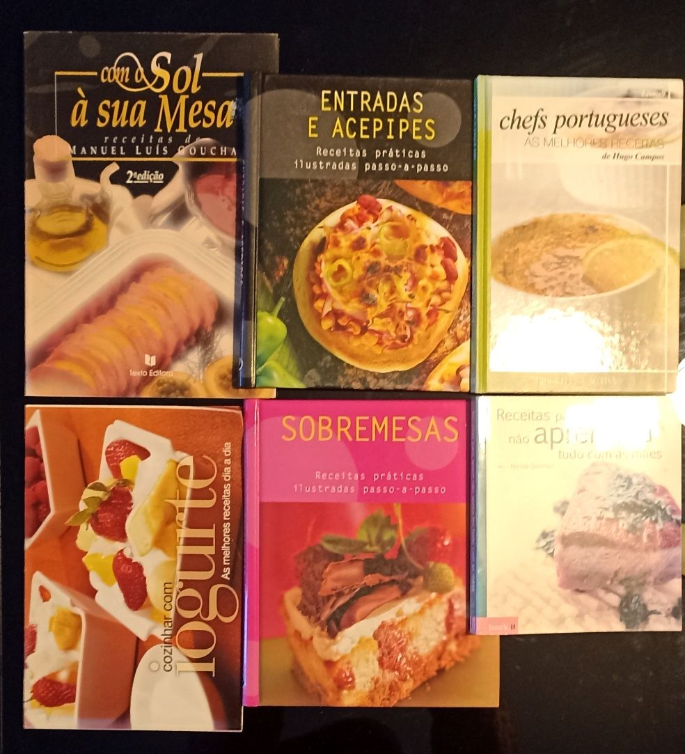 Conjunto de livros de culinária