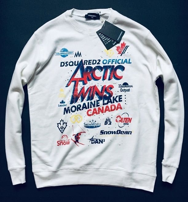 Dsquared2 Arctic Twins Sweatshirt nowa oryginalna bluza D2