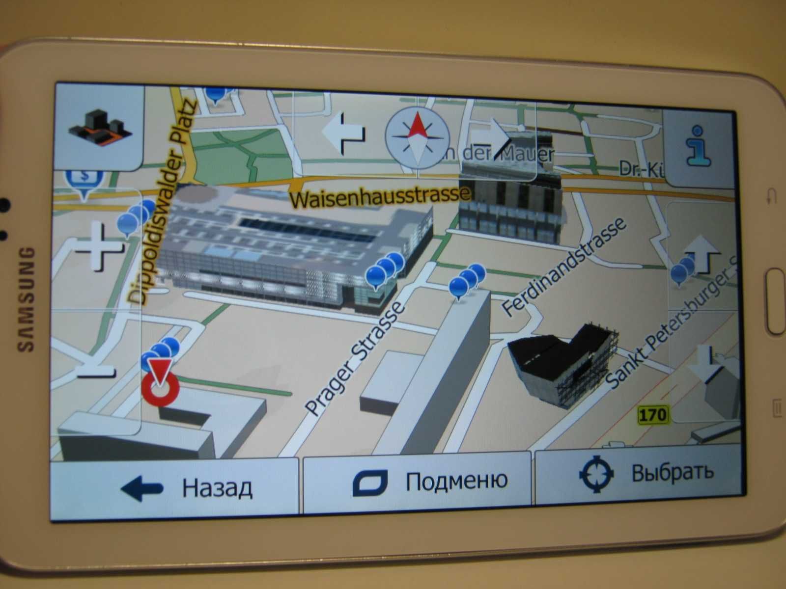 Навигатор-планшет Samsung Galaxy Tab3. IGO Primo, комплект карт 2025г!