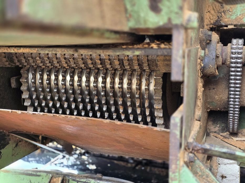 Rębak klockner kompletna linia , sprawny , drobna frakcja zrębki