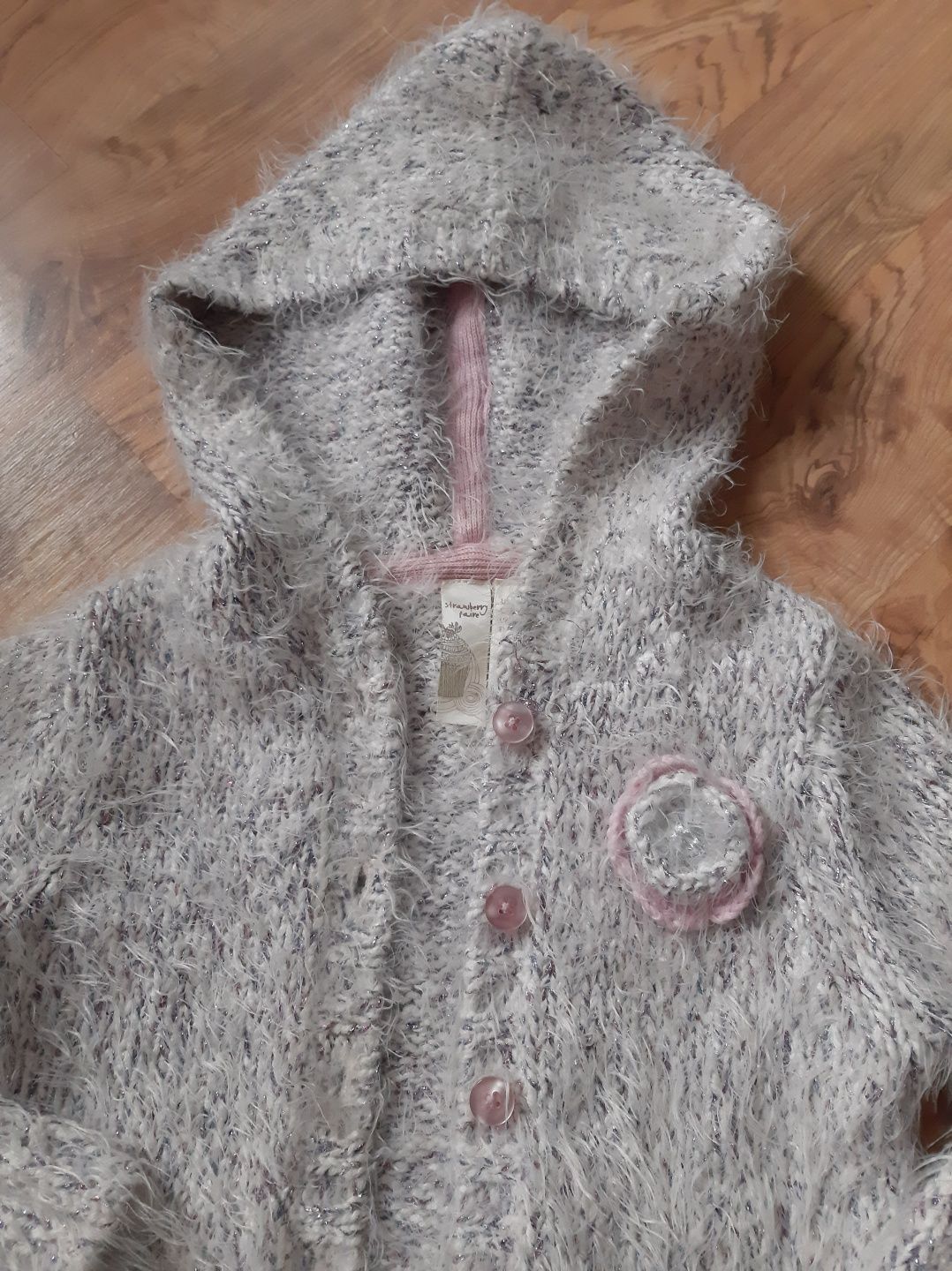Sweterek Sweter Rozpinany Włochacz Włochaty TK MAXX