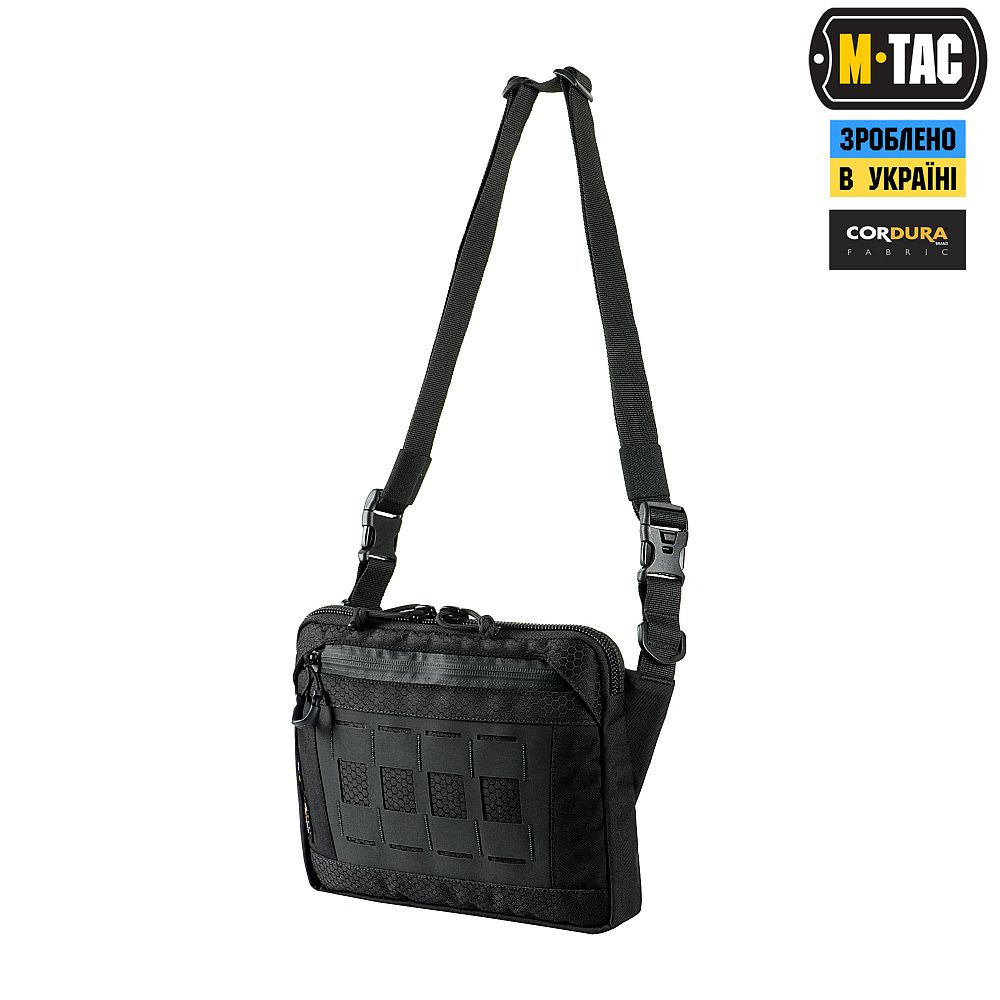 M-Tac сумка Admin Bag Elite Black барсетка чоловіча чорна мужская мтак