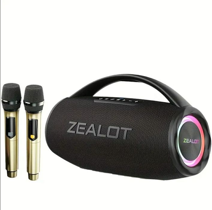 Bluetooth-колонка Zealot S97M с двумя беспроводными микрофонами,