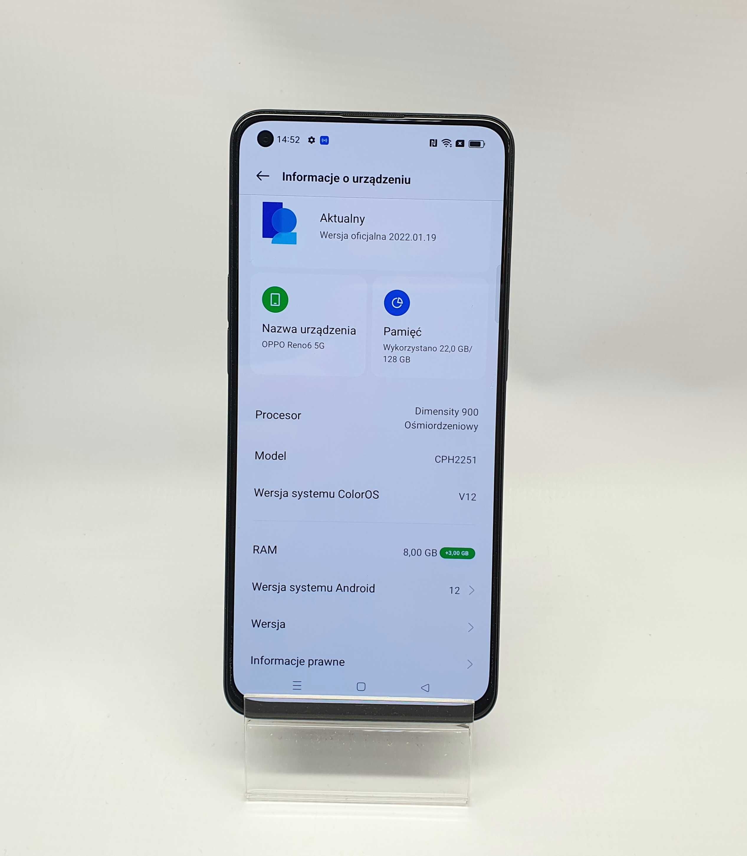 Smartfon OPPO RENO 6 5G (8/128 GB), Gwarancja, Lombard Jasło Czackiego