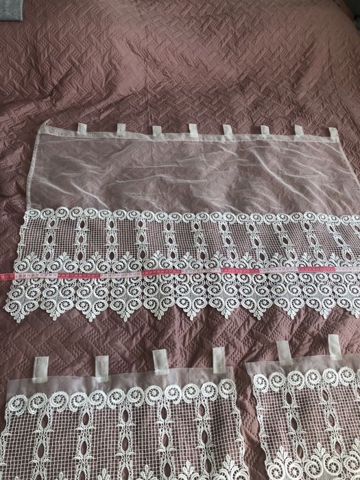 Firanka z zazdroskami - z gipiurą