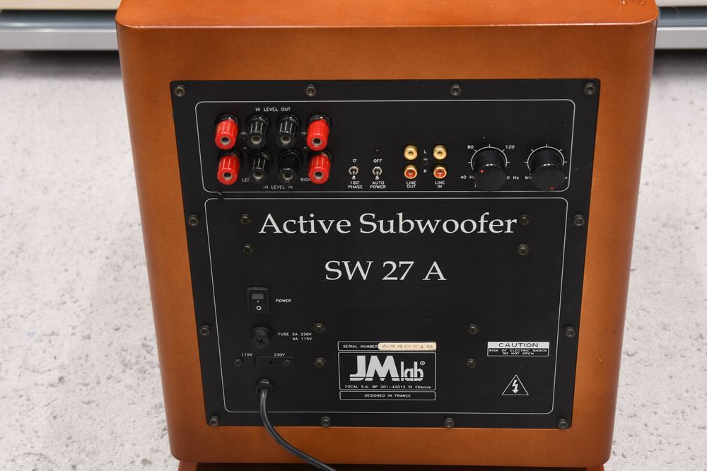 Mocny subwoofer aktywny JM Lab Cobalt 27A do kina domowego i muzyki