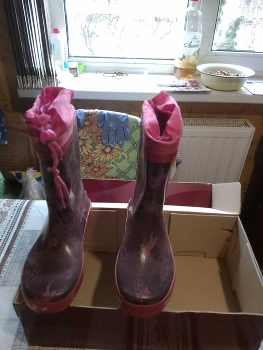 Сапоги резиновые для девочки