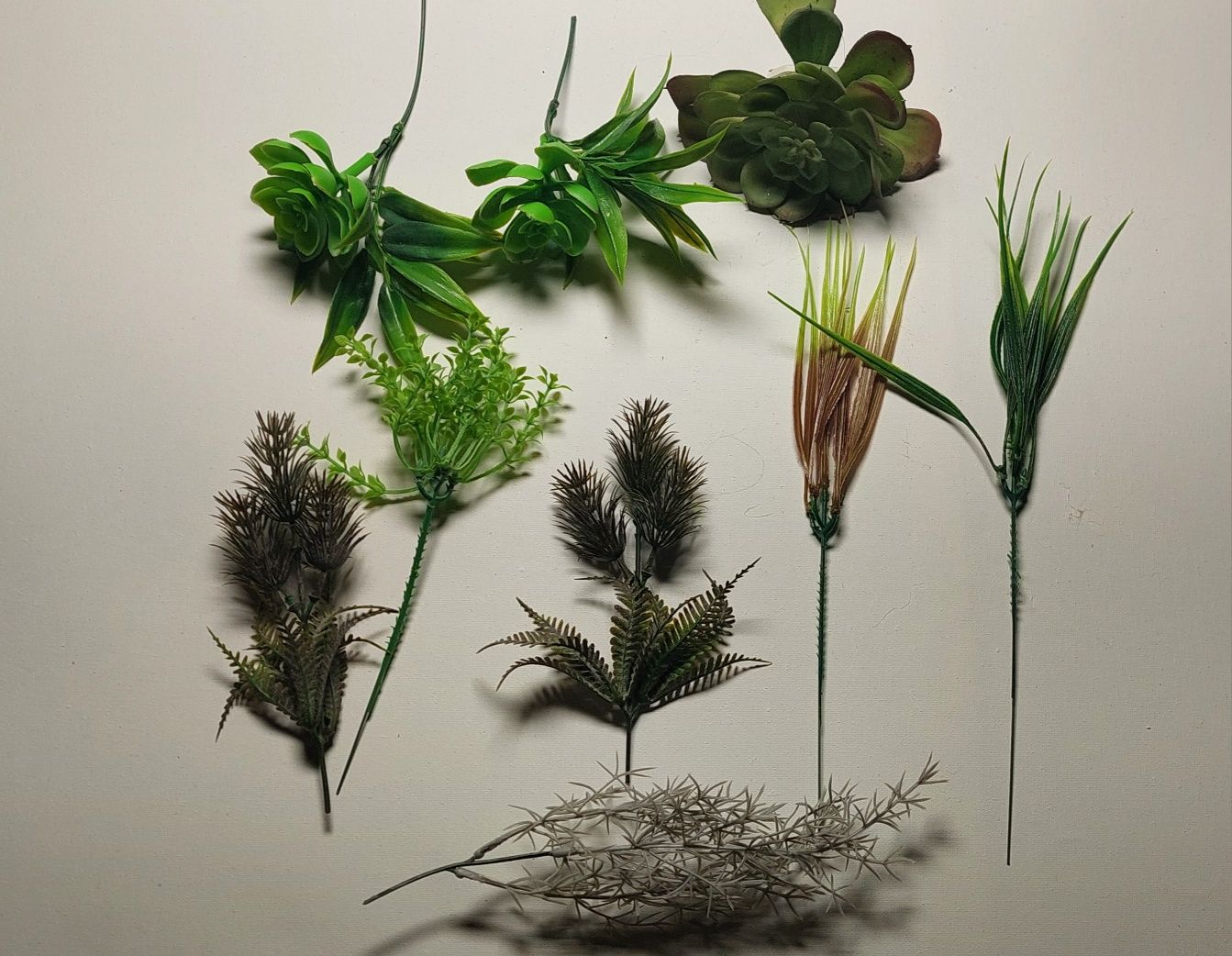 Sztuczne rośliny  do terrarium stepowe - ZESTAW