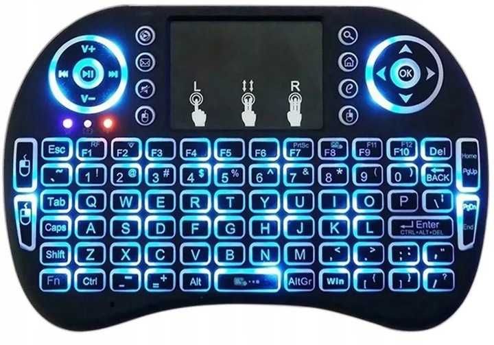 Klawiatura membranowa Mini Klawiatura Bezprzewodowa z Touchpad