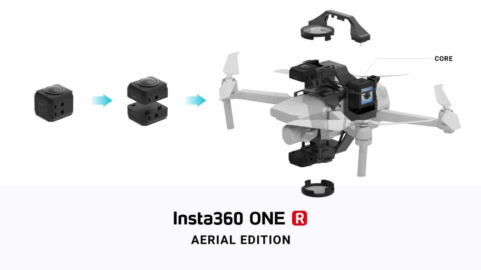Insta360 One R Aerial Edition do drona DJI Mavic Pro