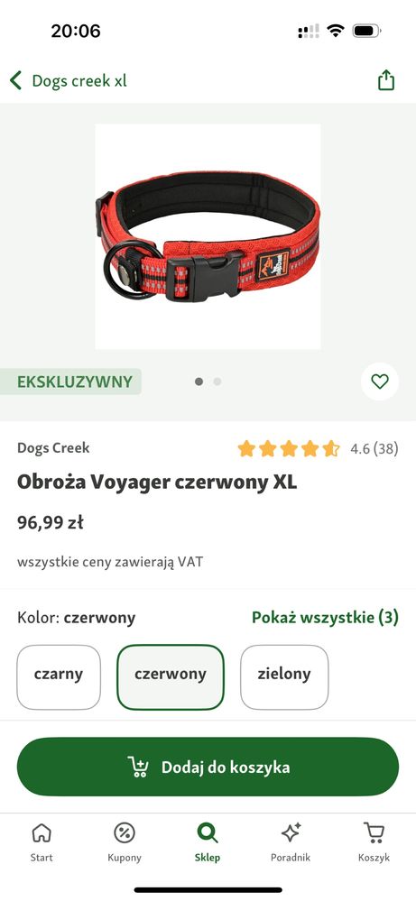 Obroża półzaciskowa Dogs Creek XL