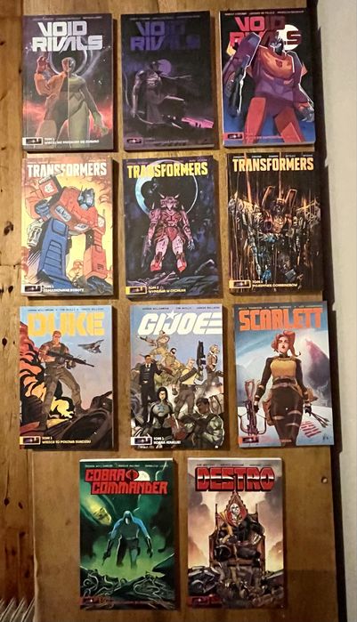 Komiksy seria Energon Universe kompletny zestaw NAGLE! Comics