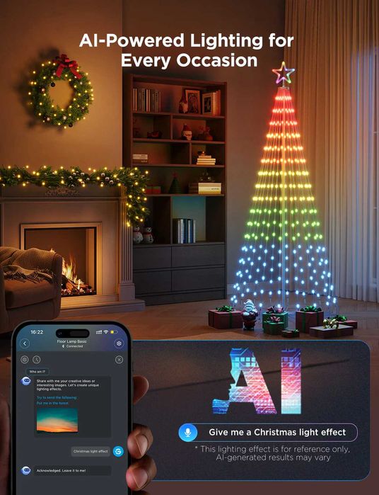 Govee Cone Tree Lights (LED ялинка для дому/вулиці)