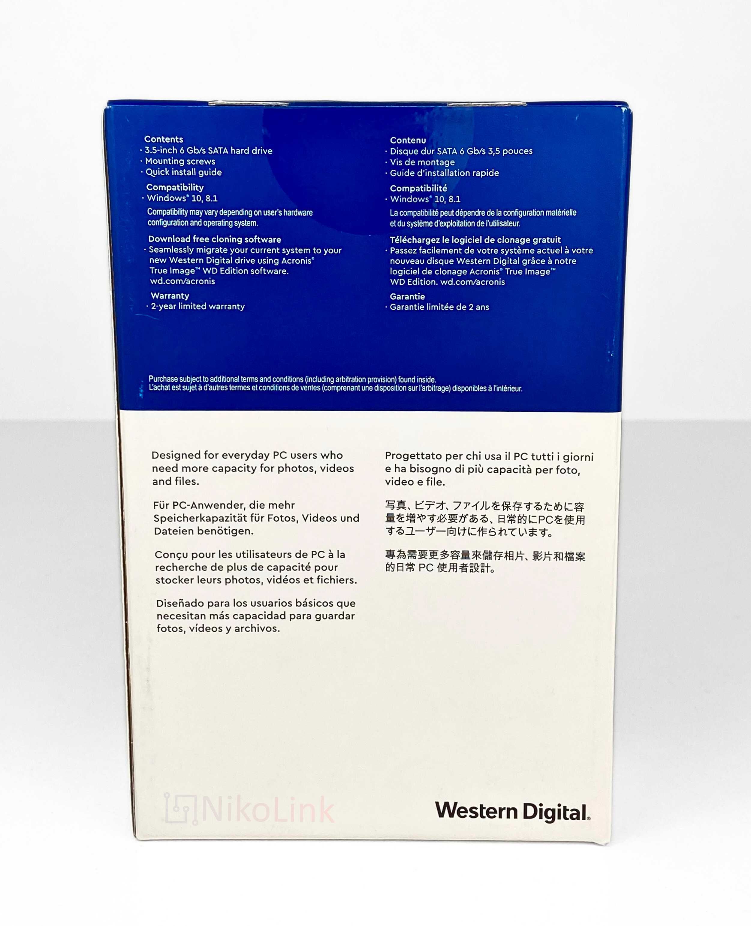 2TB! Жорсткий диск 3.5" Western Digital Blue WD |5400rpm SATA III 64MB