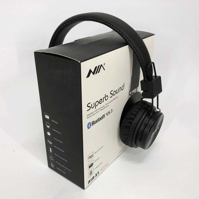 Бездротові блютуз навушники з мікрофоном NIA X3