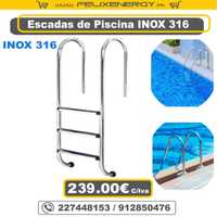 Escadas Para Piscinas em Inox 316 (Alta Qualidade)