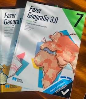 Manual + CA "Fazer geografia 7" - porto editora - NOVO!