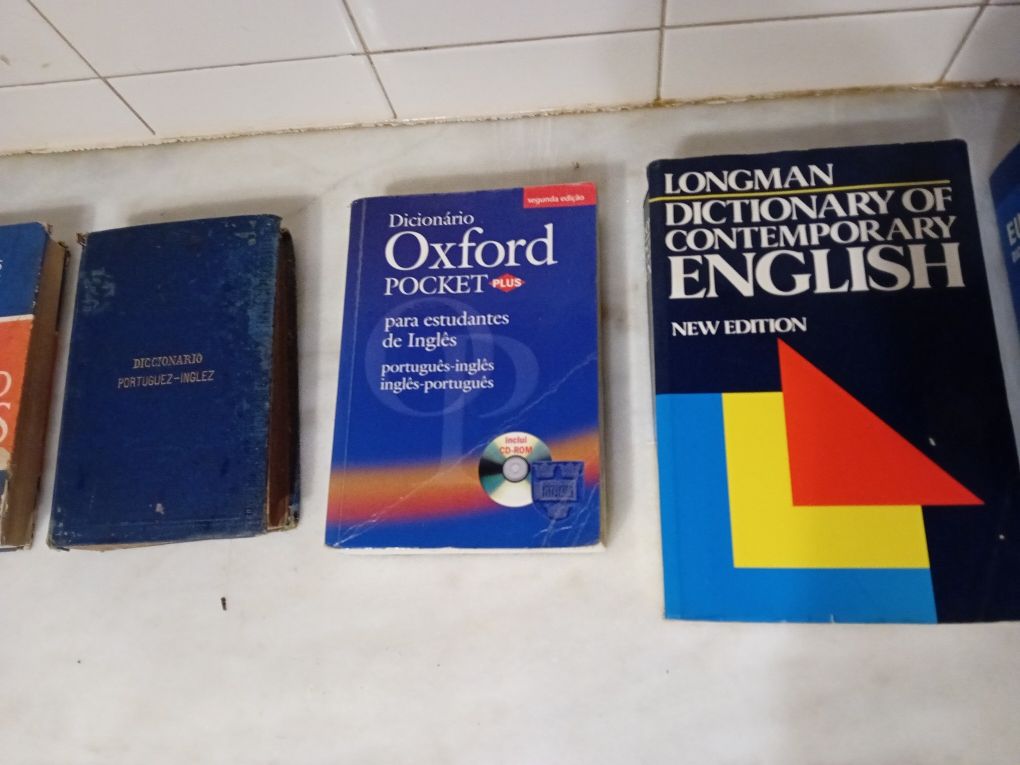 Conjunto de 6 Dicionários Inglês Diversos