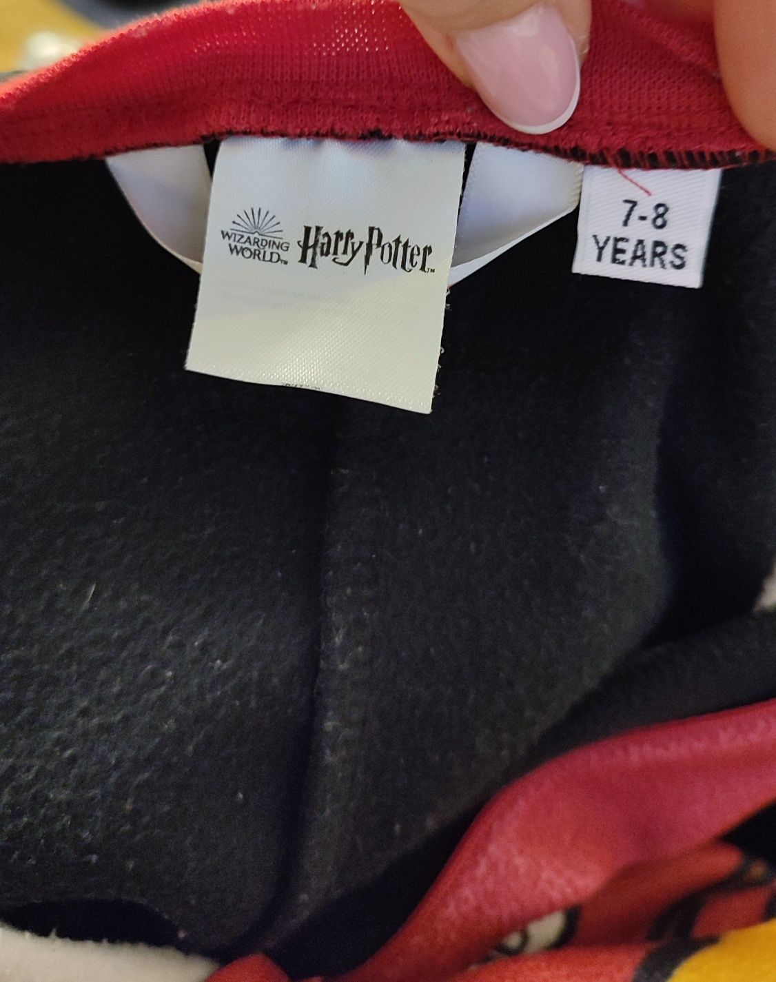 Harry Potter 7/8 lat kombinezon polarowy cienki piżama wiosenna