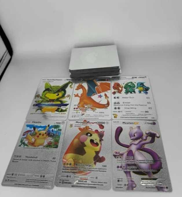 Karty Pokemon 55 szt Srebrne szybka wysyłka