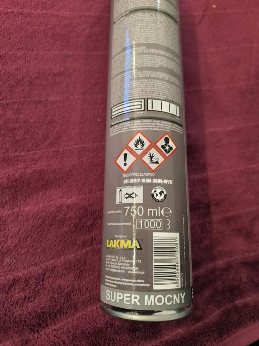 Klej pianka do styropianu i xps lakma term 750ml